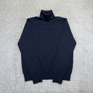 Suitsupply Navy Blue Turtleneck Sweater